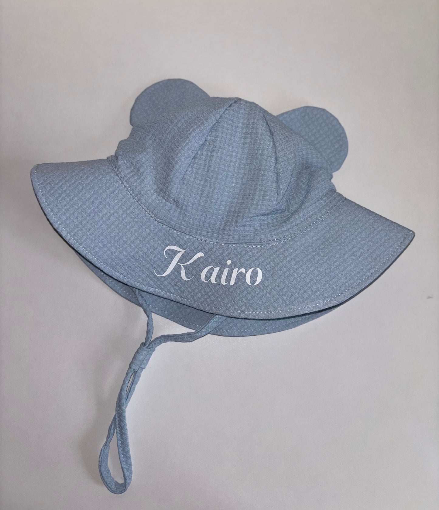 Blue personalised sunhat