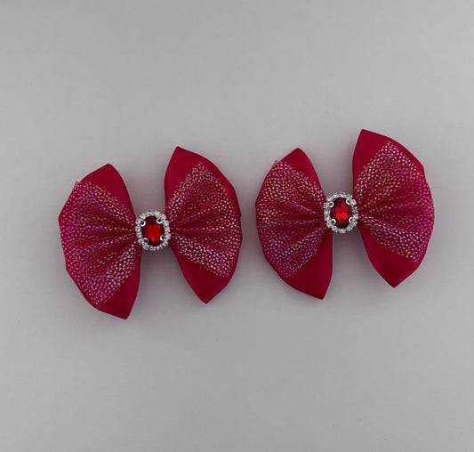 Red tulle piggies