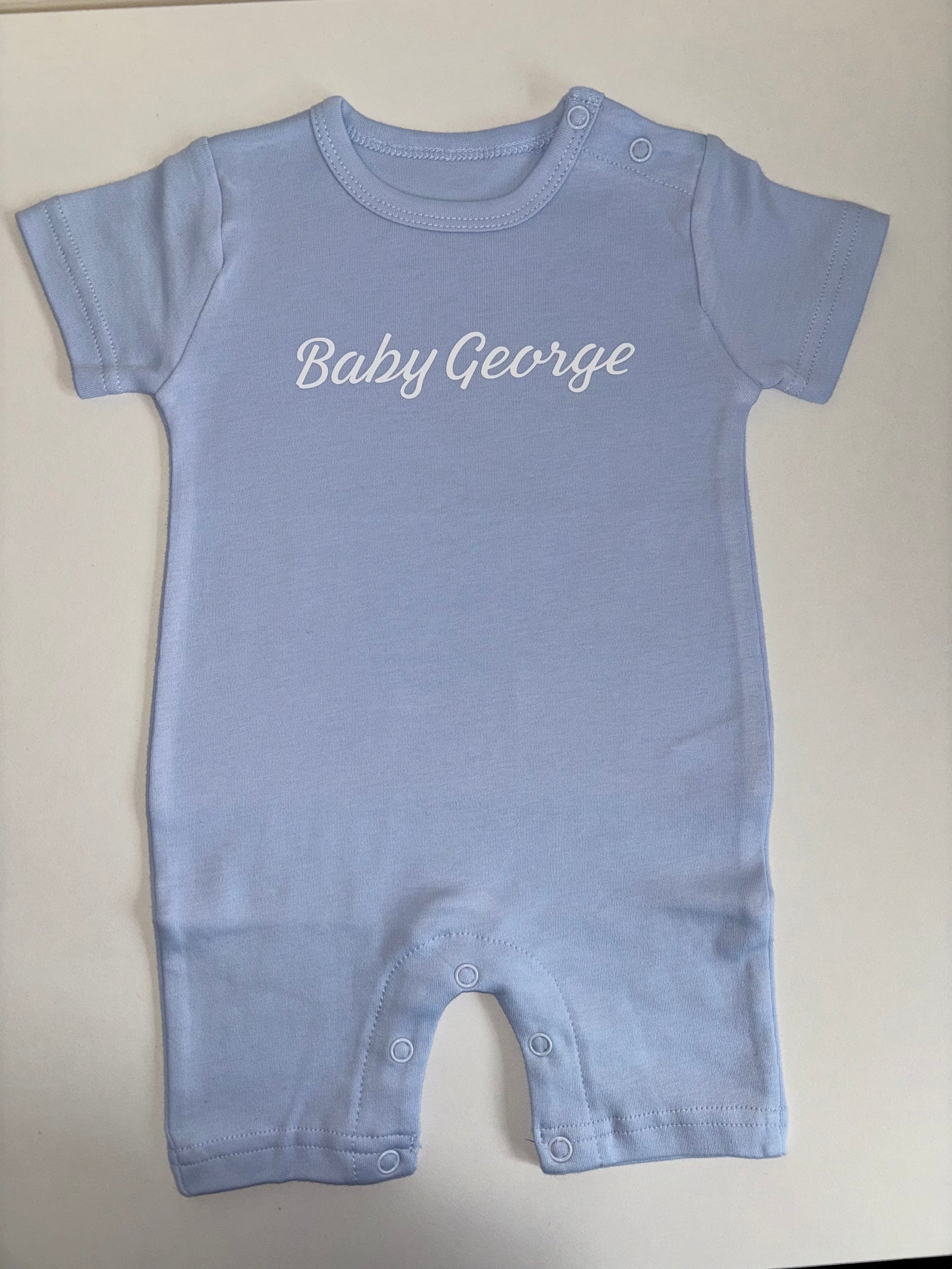 Blue baby romper