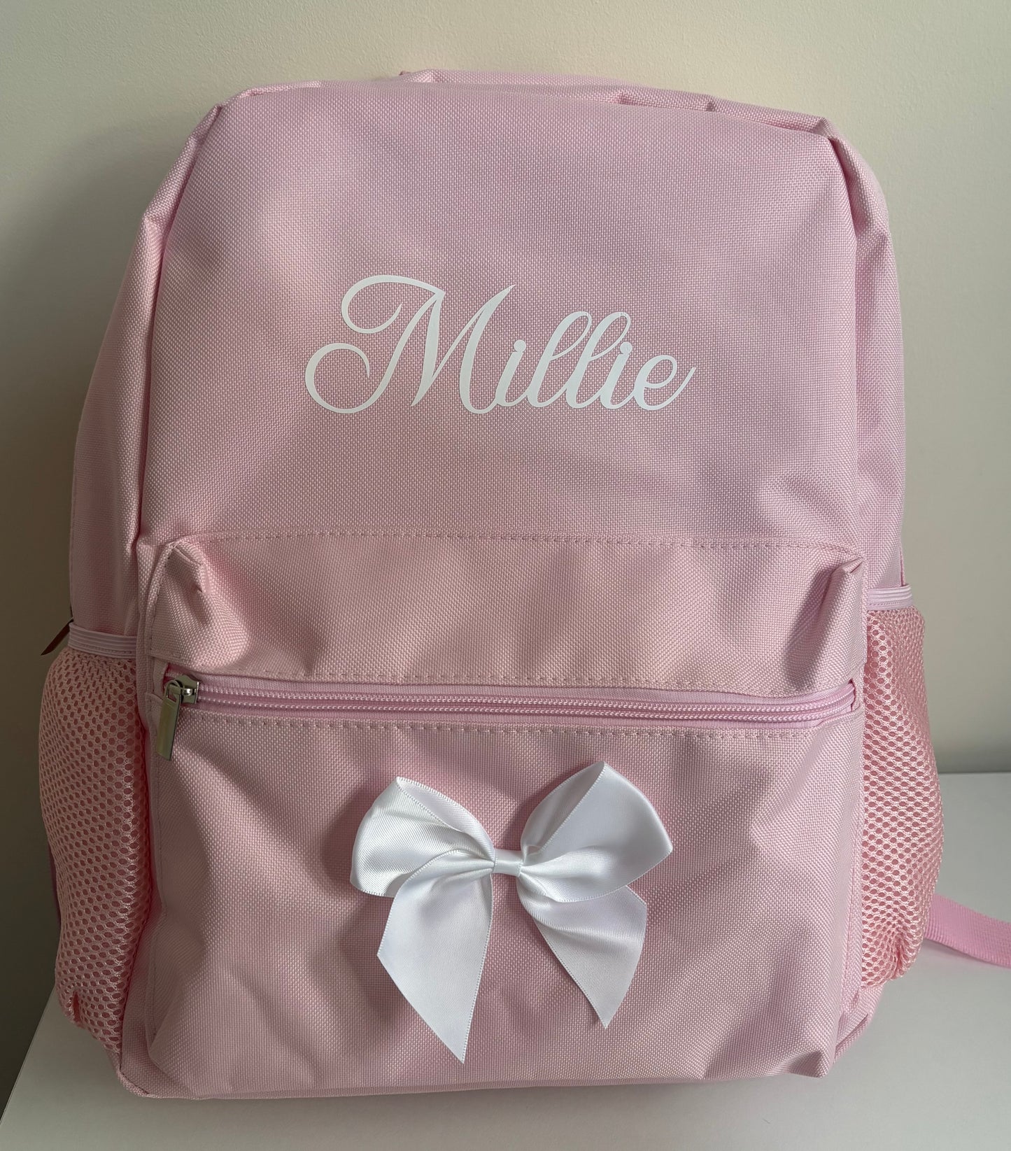 Pink backpack