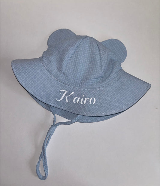 Blue personalised sunhat