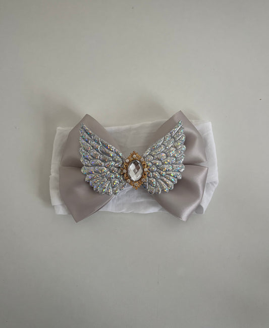 Angel wings bow