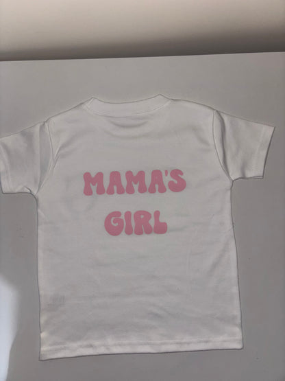 Mama's girl personalised t-shirt